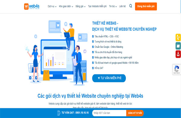 điển khác biệt khi làm web tại web4s